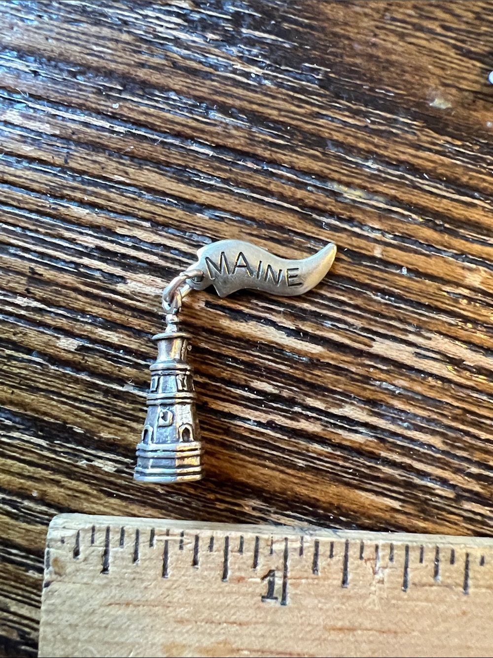 Vintage Sterling Silver Lighthouse Maine Charm